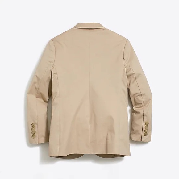 J Crew Factory Boys' Thompson suit jacket in flex chino H5630 - Picture 2 of 5